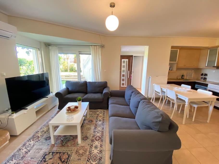 Cozy 2 Room Apartment With Garden Near Athens Air-Port Артеміда Екстер'єр фото